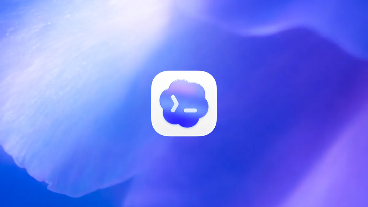 Official OpenAI Codex app icon on a blue and violet background